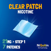 NiQuitin Clear Step 1 Nicotine Patches 21mg 7 Patches