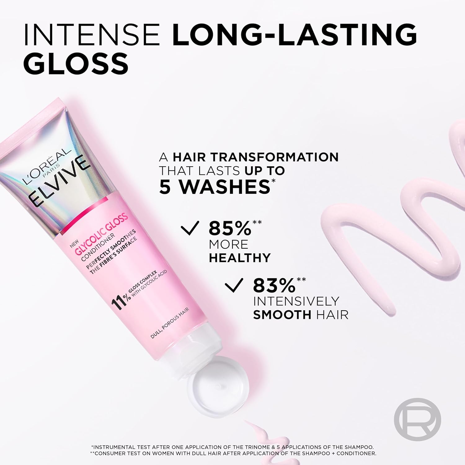L'Oréal Paris Elvive Glycolic Gloss Shampoo & Conditioner Bundle 200ml + 150ml