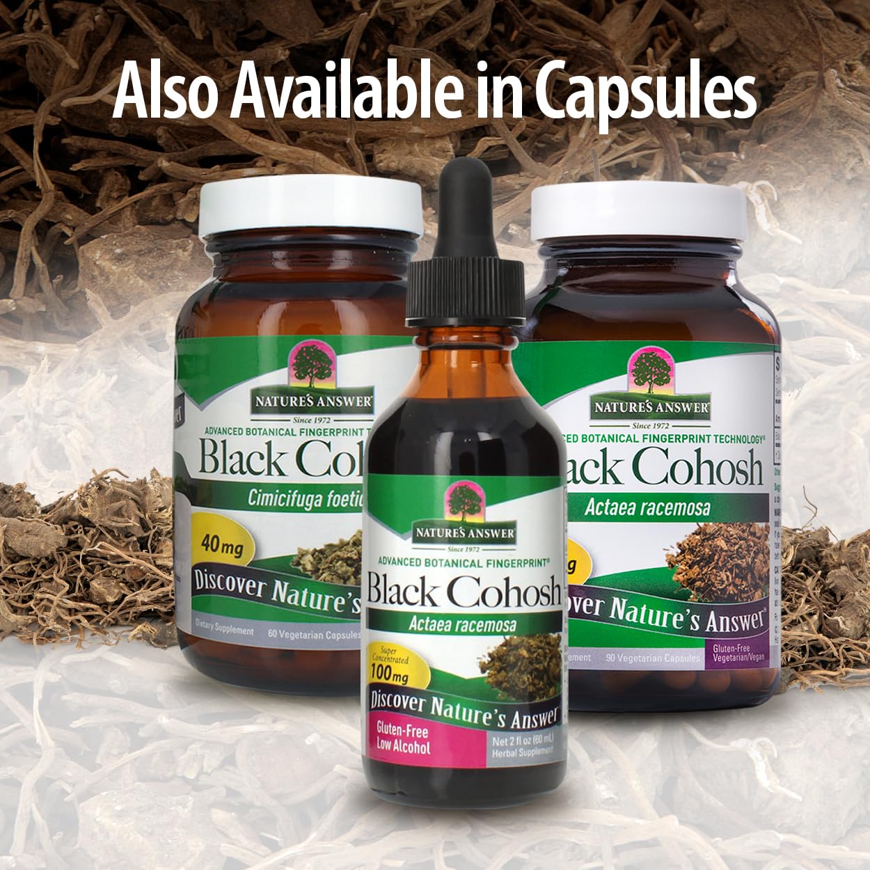 Nature's Answer Black Cohosh Extract Low Alcohol - 30ml & other variants