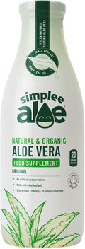 Simplee Aloe Succo Naturale e Biologico di Aloe Vera Originale - 1L