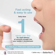 How to Use: Infant vitamin D spray with pacifier and spoon.
