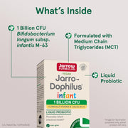 Jarrow Formulas Jarro-Dophilus Infant probiotic liquid daily use infant feeding 15ml 1 billion CFU