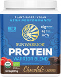 Poudre de protéine végétale bio Sunwarrior, chocolat