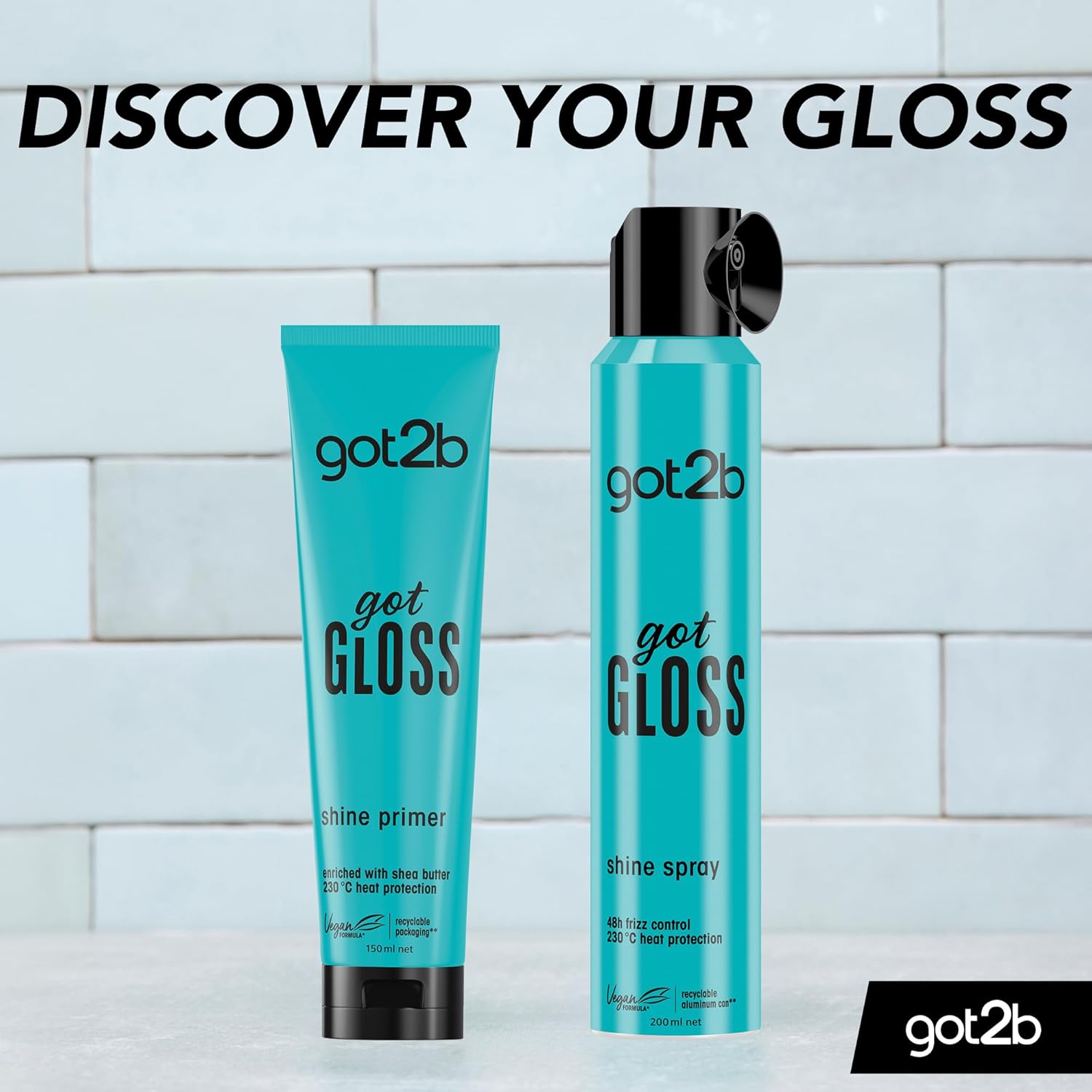 got2b gotGloss Glass Hair Shine Primer 150ml & other variants