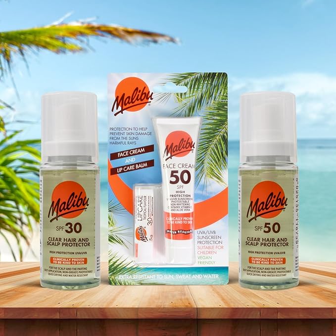 Malibu SPF  Clear Hair and Scalp Protector Spray & cream variants