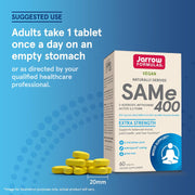 How to Use Image: Jarrow Formulas SAMe 400mg tablets usage instructions
