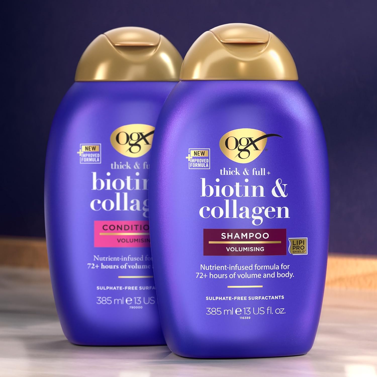 OGX Thick & Full Biotin and Collagen Shampoo - 385ml & shampoo.