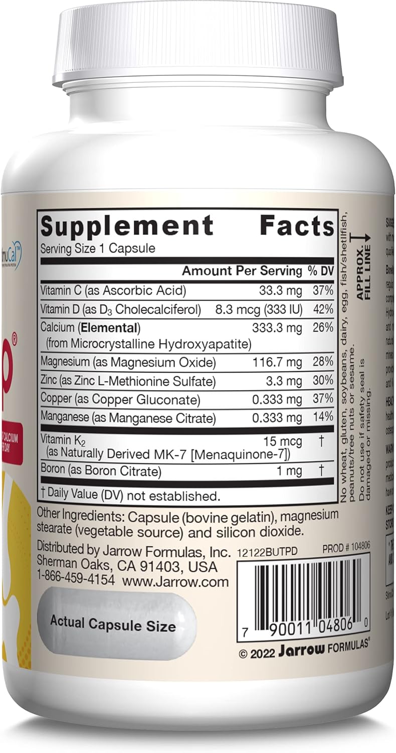 Barcode Image: Jarrow Formulas BoneUp 3 Per Day 1000mg calcium capsules barcode 90 count
