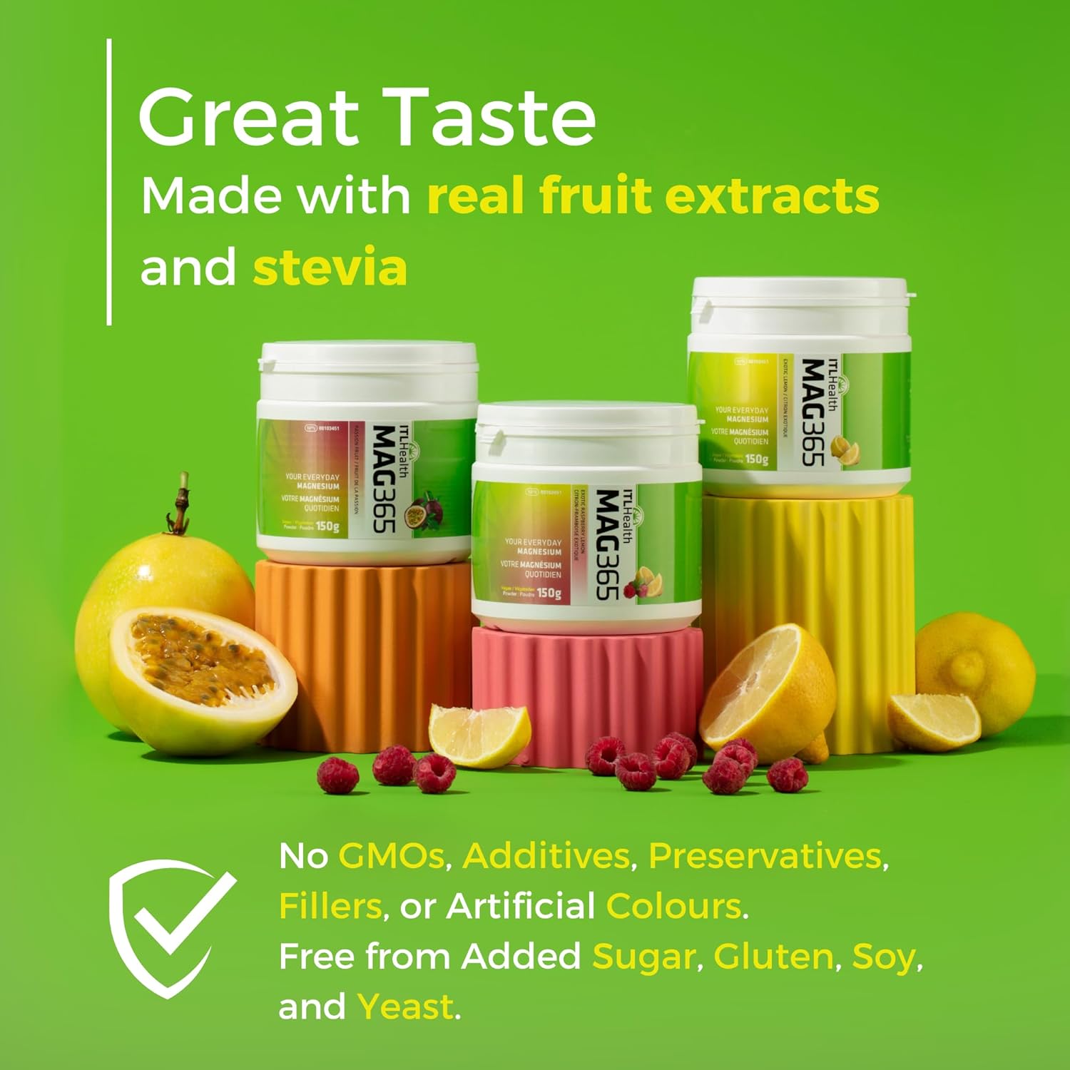 MAG365 Magnesium Citrate Powder, Passion Fruit - 300g