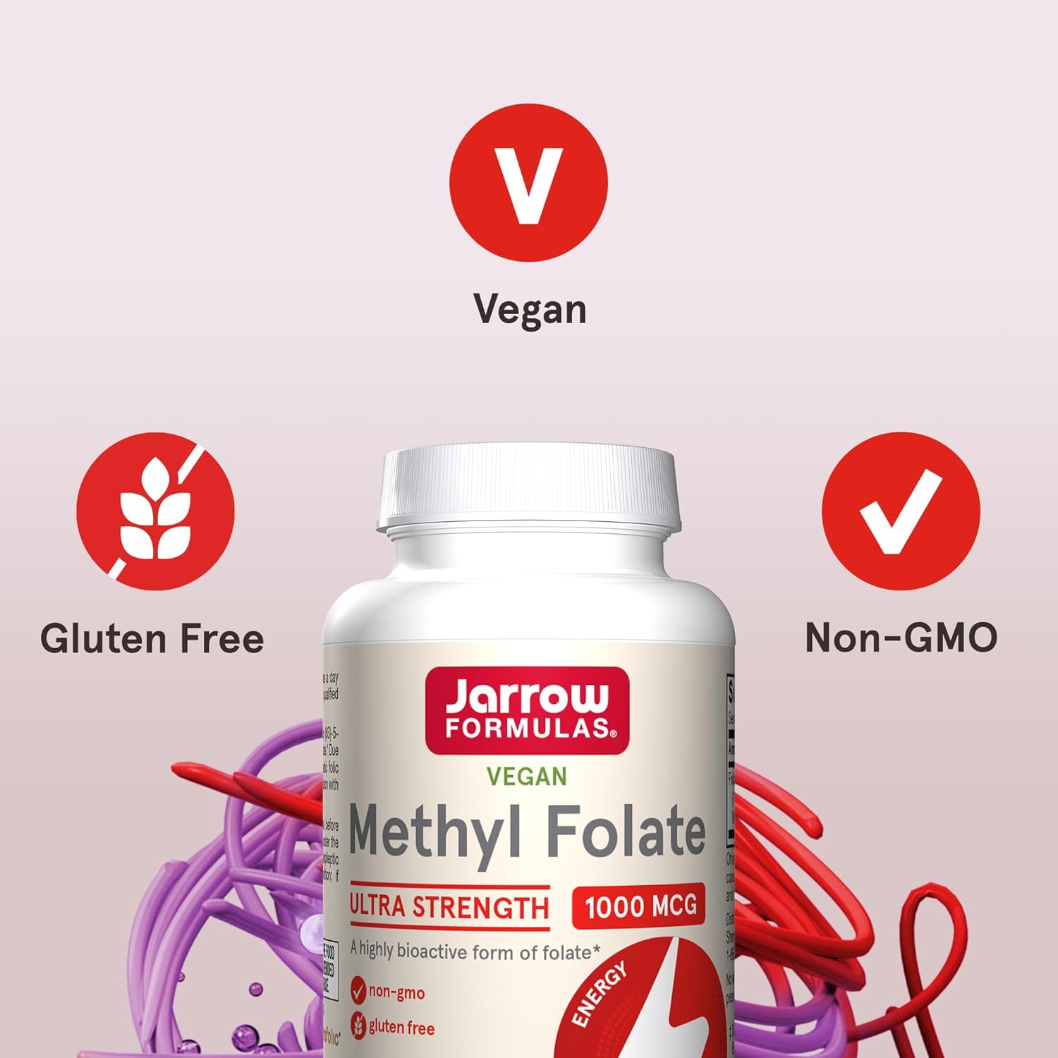 Jarrow Formulas Methyl Folate 1000mcg Veggie Capsules - 100 Count
