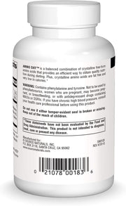 Barcode image: Source Naturals Amino Day 1000mg free form amino acids tablets bottle barcode 60 count