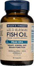 Wiley's Finest Aceite de Pescado Salvaje de Alaska Peak EPA 1000mg - 30 Cápsulas