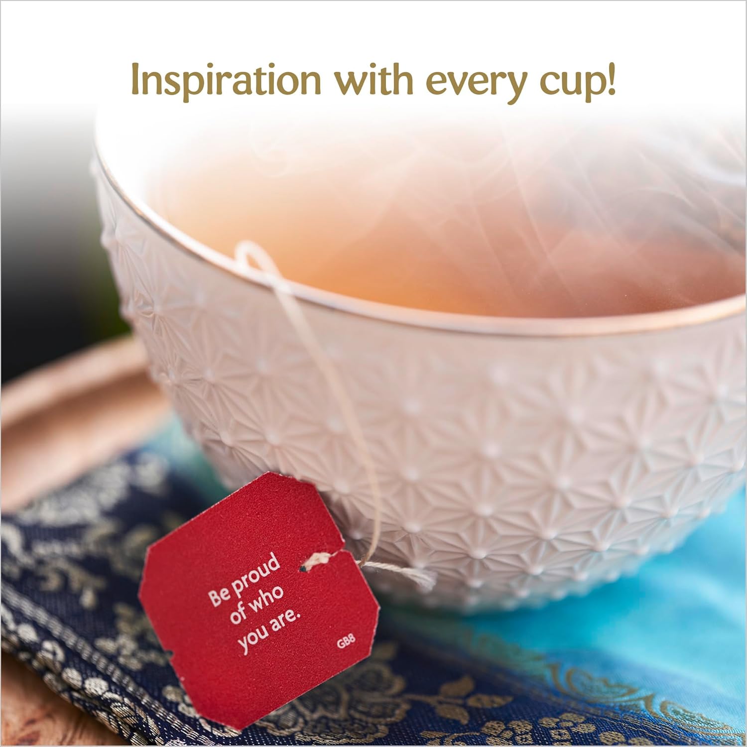 How to Use Image: Yogi Tea Organic Rose tea bag brewing cup 17 x 2g