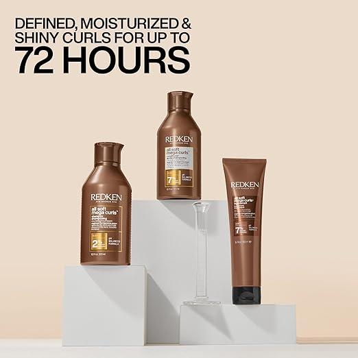 Redken All Soft Mega Curls Shampoo - For Dry Curly & Coily Hair variations.
