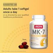 How to Use Image: Jarrow Formulas Vitamin K2 MK-7 90mcg softgels usage instructions 30 count
