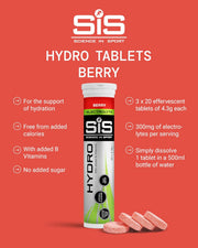 SIS Science in Sport Hydro Electrolyte Tablets Berry formulation.
