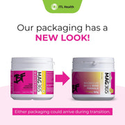 MAG365 BF Magnesium Mineral Powder, Exotic Lemon - 180g. Old & new packaging.