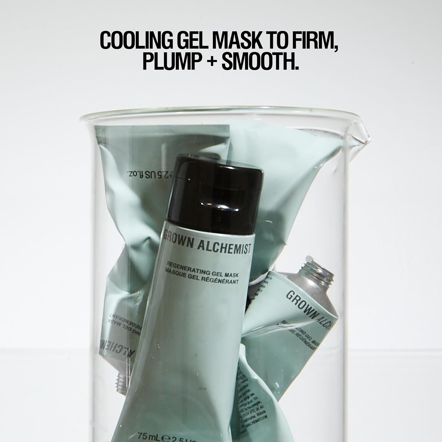 Grown Alchemist Regenerating Gel Mask, bottle packaging, fragrance not specified, 75ml, facial skincare use