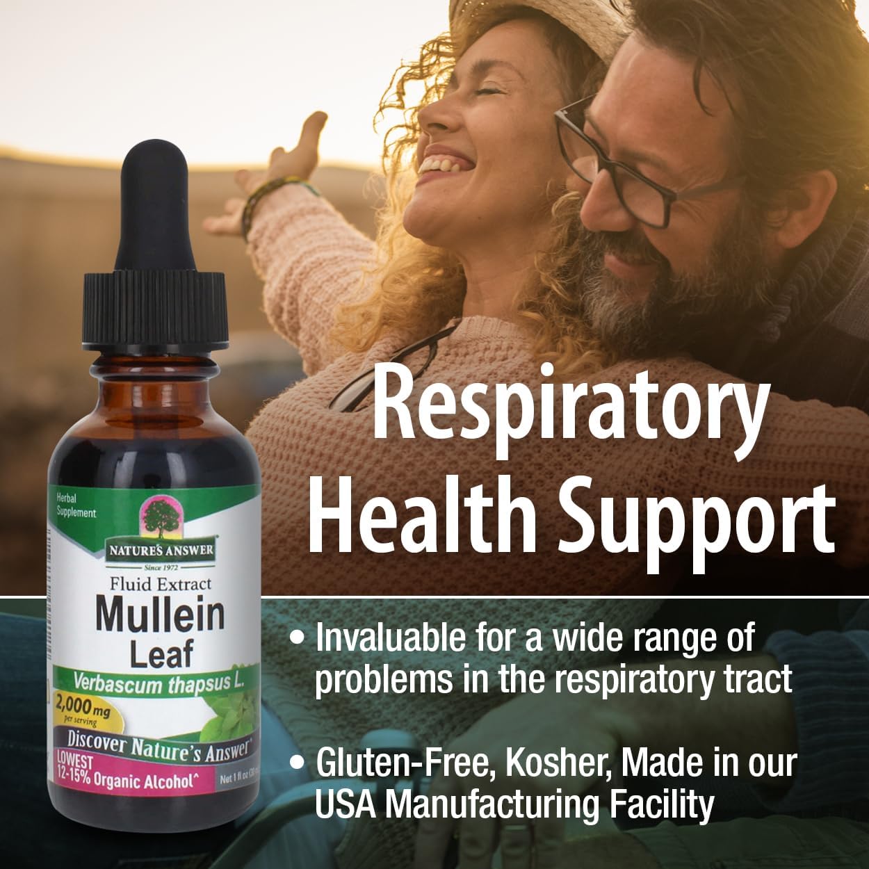 Nature’s Answer Mullein Leaf Botanical Liquid Extract – 60ml