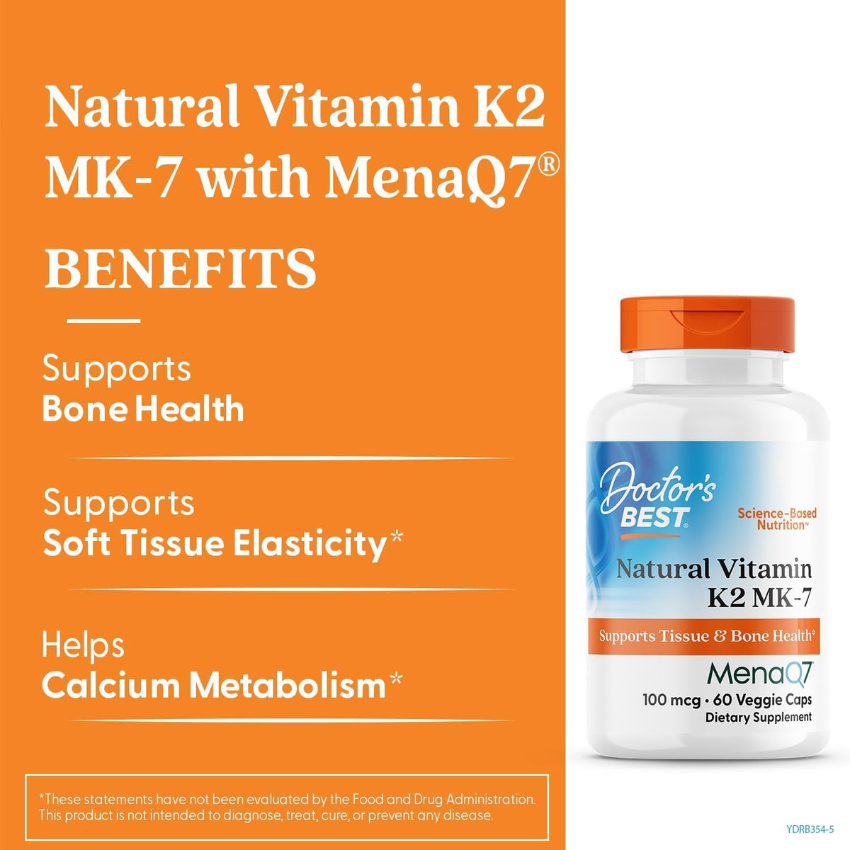 Natural Vitamin K2 MK-7 mit MENAQ7, 100 MCG