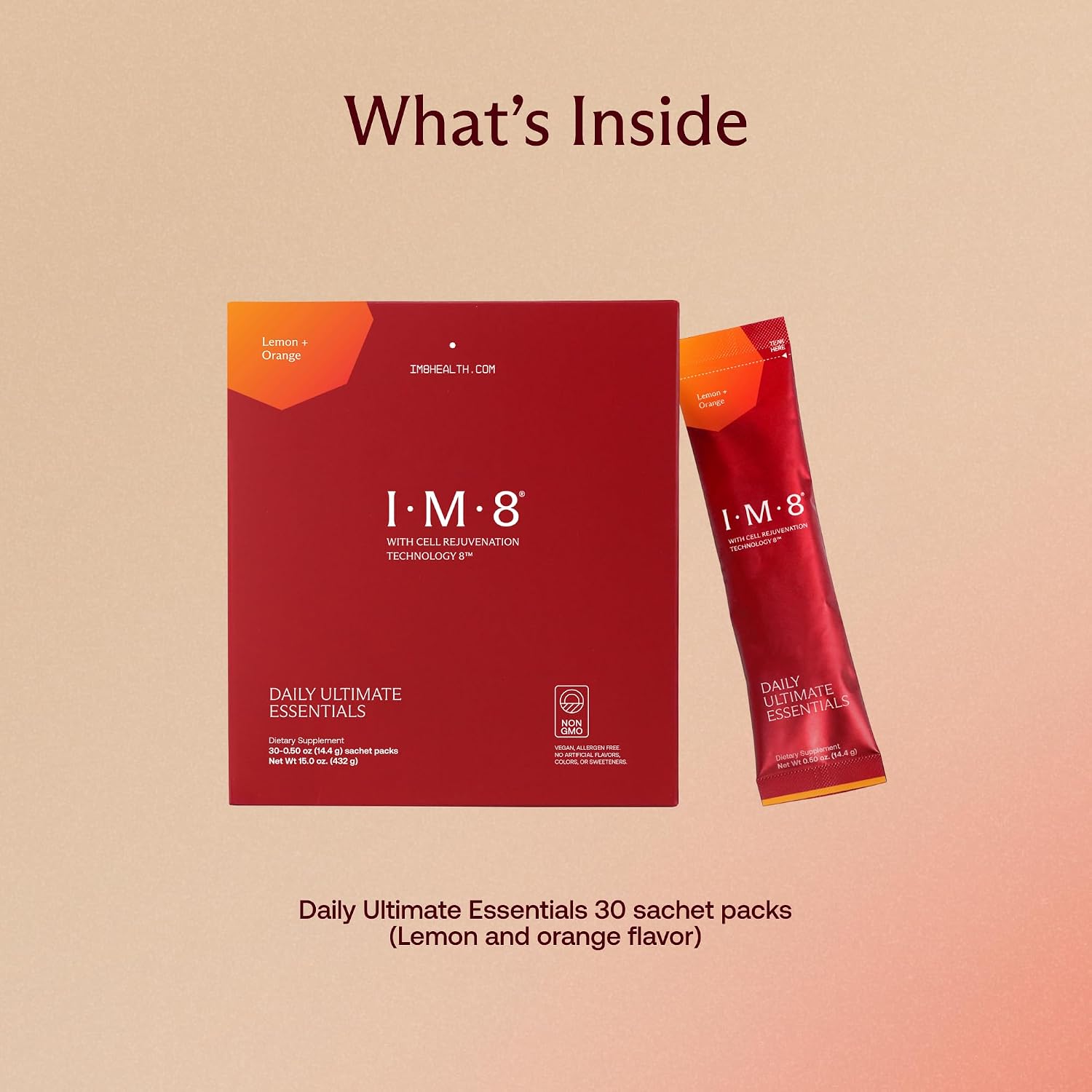 IM8 Daily Ultimate Essentials Lemon & Orange 30 Sachets
