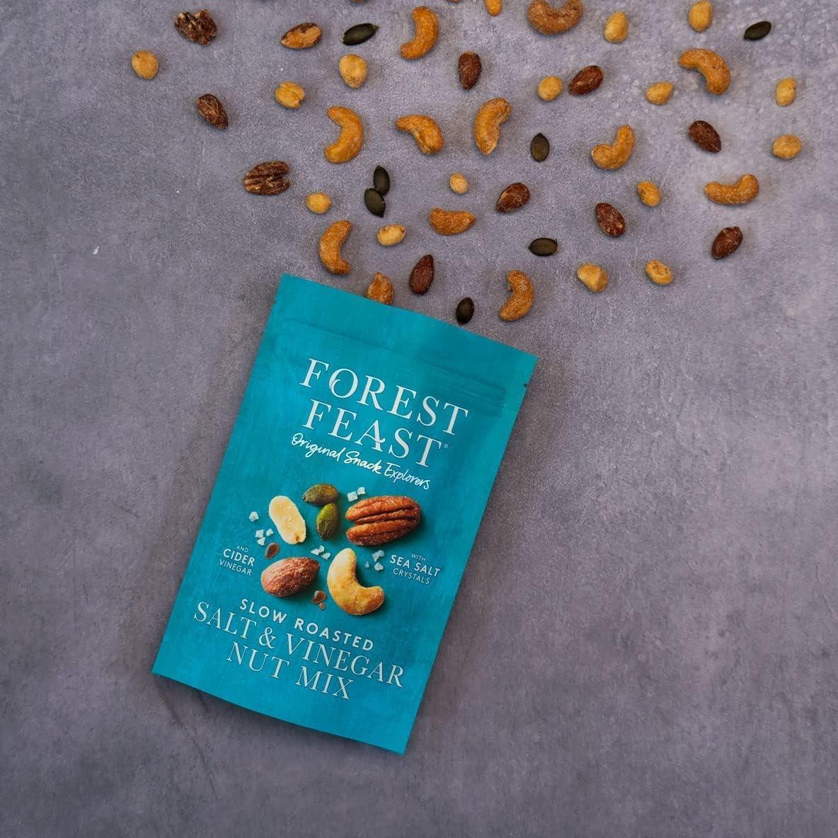 Forest Feast Slow Roasted Salt and Vinegar Nut Mix savoury nut and seed snack 1kg pack lifestyle serving image