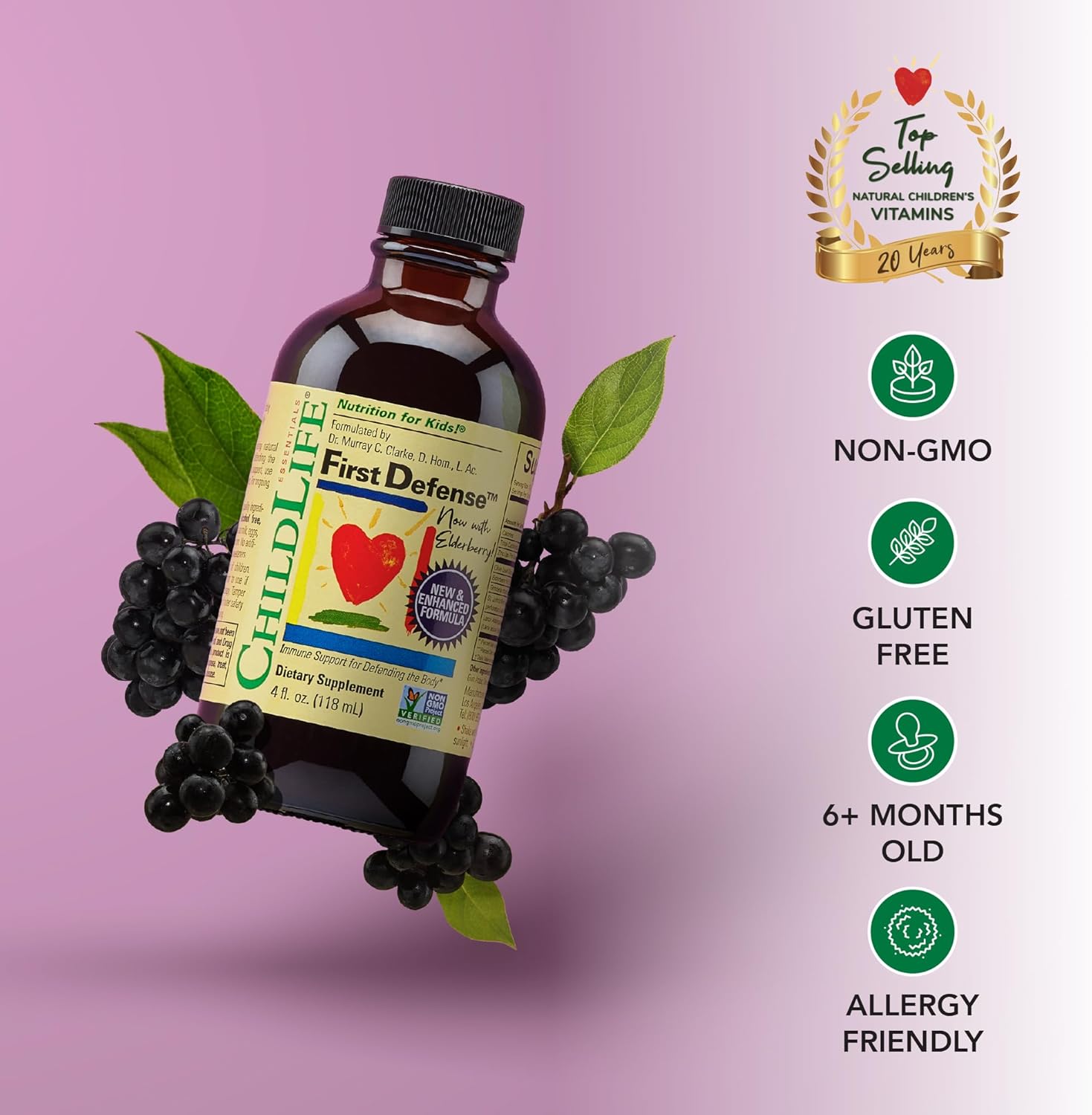 ChildLife Essentials First Defense Elderberry Liquid - 118ml