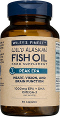 Wiley’s Finest Peak EPA Olio di Pesce Selvaggio dell'Alaska - 60 Capsule