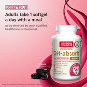 How to Use Image: Jarrow Formulas Ubiquinol QH-Absorb 200mg softgels usage instructions