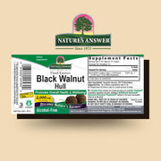 Nature’s Answer Black Walnut hull alcohol-free extract 30ml barcode