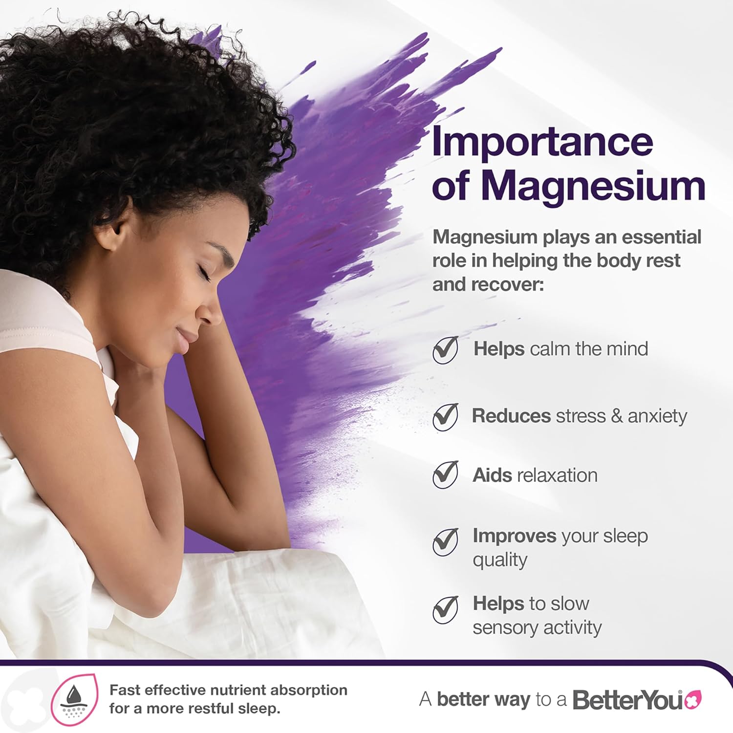 Person relaxing lying, representing a calming experience.
