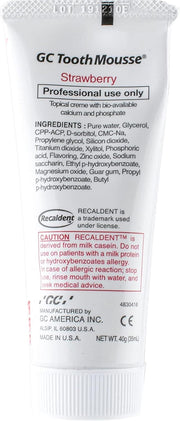 GC Tooth Mousse Strawberry - 40g | Remineralising Dental Crème for Sensitive Teeth