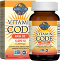 Garden of Life Vitamine D3 5000 UI - Aliment Complet - 60 Capsules Végétales
