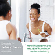 How to Use Image: Aloe Dent toothpaste brushing teeth daily use 100ml fluoride formula