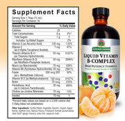 Nature's Answer Liquid Vitamin B-Complex Tangerine 240ml supplement facts and directions