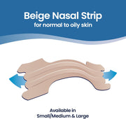 Breathe Right Original Nasal Strips Tan Beige - Large Size