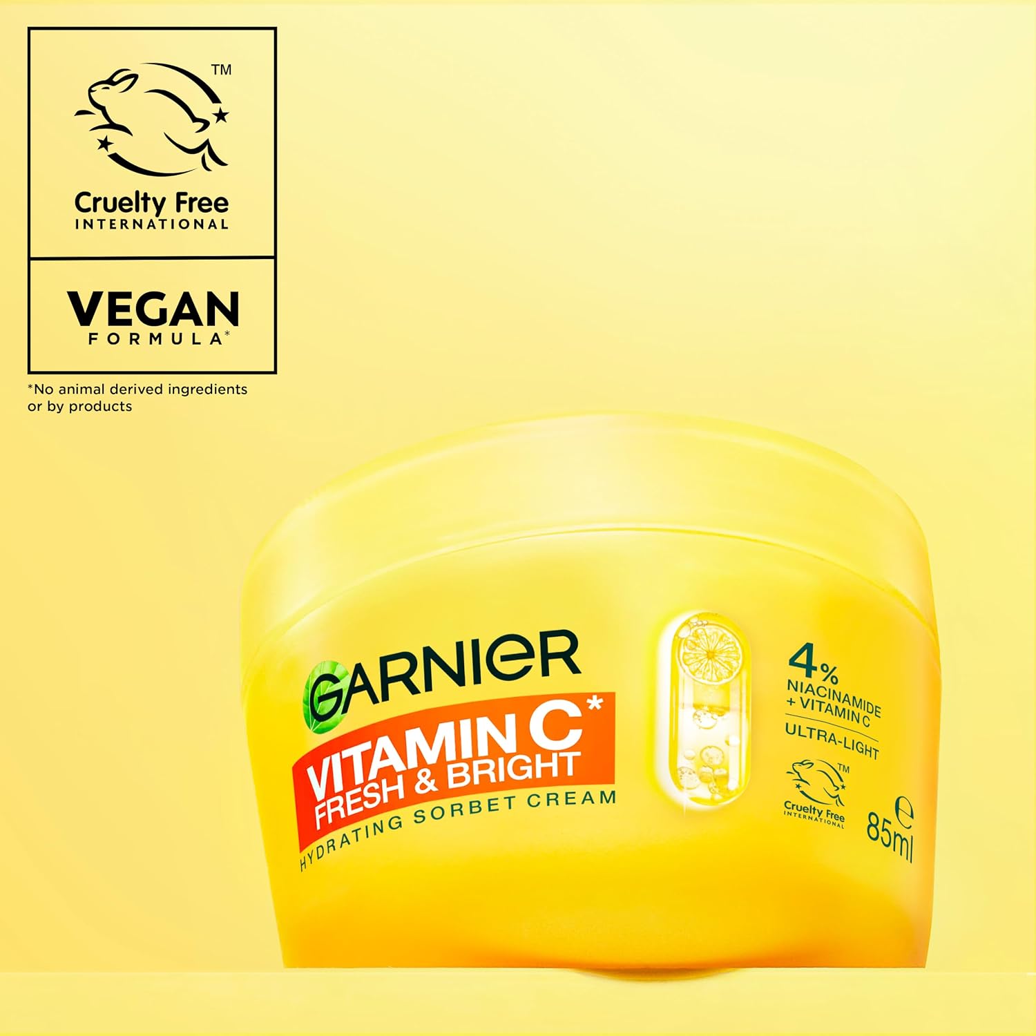Garnier Vitamin C Fresh & Bright Hydrating Sorbet Cream 85ml daily facial moisturiser