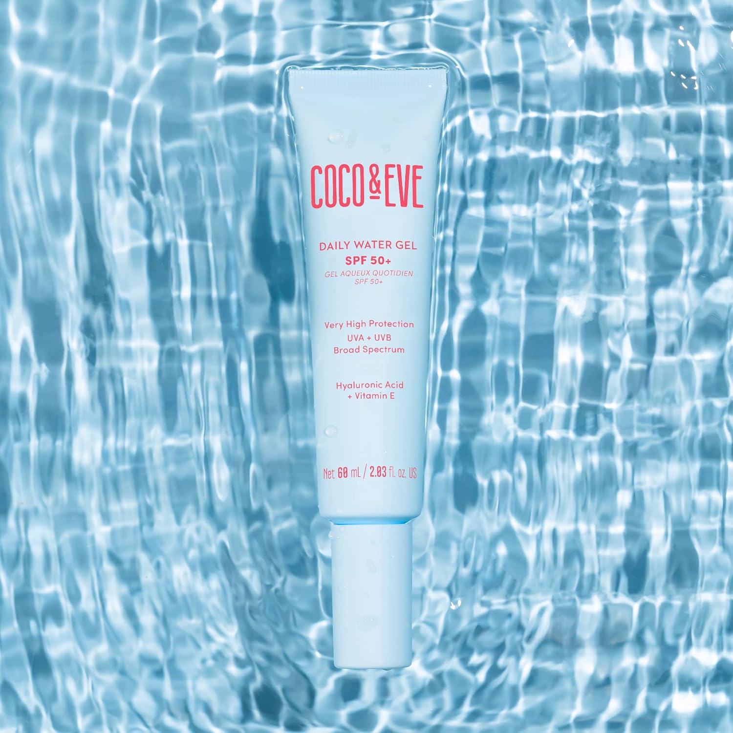 Coco & Eve Daily Water Gel SPF 50+ Sunscreen - 60ml