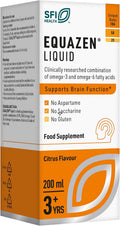 Equazen Líquido – Apoyo Cerebral Omega-3 y Omega-6 | Sabor Cítrico | 200ml | Edades 3+