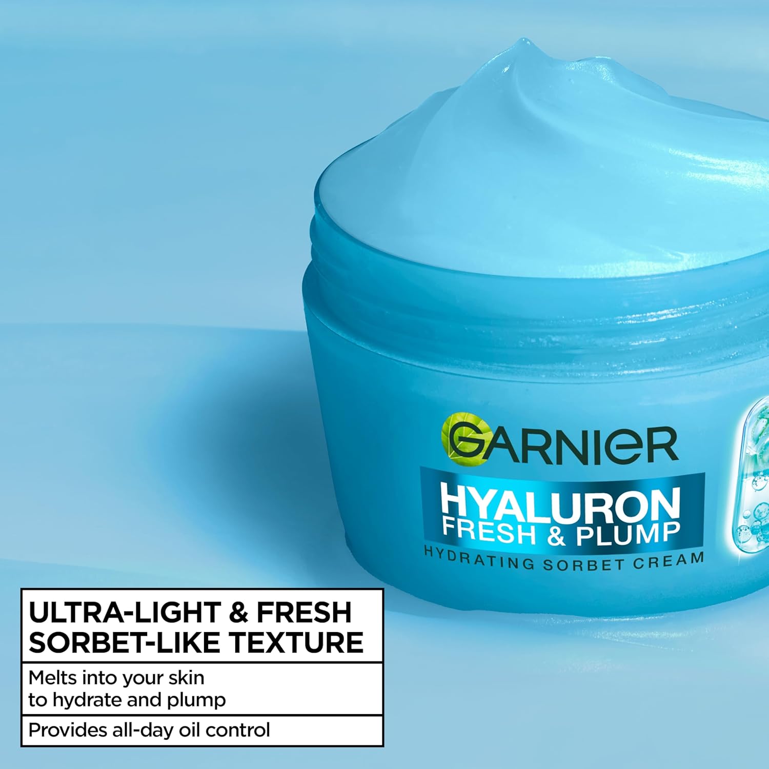Garnier Hyaluron Fresh & Plump Hydrating Sorbet Cream 85ml daily facial moisturiser