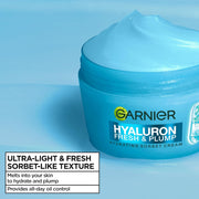 Garnier Hyaluron Fresh & Plump Hydrating Sorbet Cream 85ml daily facial moisturiser