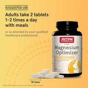 How to Use Image: Jarrow Formulas Magnesium Optimizer tablets usage instructions 200 count