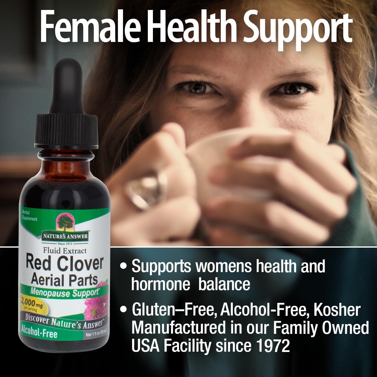 Nature’s Answer Red Clover Alcohol-Free Liquid Extract - 30ml