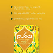 Pukka Organic Lemon, Ginger & Manuka Honey Herbal Tea 34g - 20 Sachets
