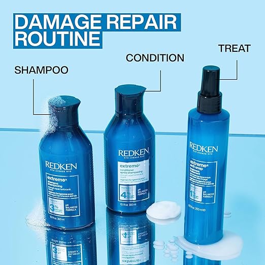 Redken Extreme Conditioner bottle, protein formula, 300ml formulation routine.