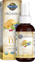 Garden of Life Organics Vegan Vitamin D3 Spray - 1000 IU - 58ml
