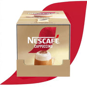 Nescafé Cappuccino Instant Coffee Mix 12 x 15.5g sachets prepared as a hot cappuccino-style drink