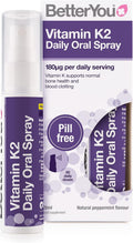 BetterYou Vitamine K2 Orale Spray, Pepermunt - 25ml