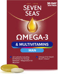 Oméga-3 & Multivitamines pour Hommes Seven Seas - Pack Duo 30 Jours