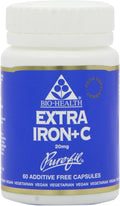 Bio-Health Eisen 20mg mit Vitamin C Kapseln - 60 Stück